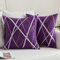 MIULEE 2er Set Kissenbezug Dekorative Chenille Gemütliche Moderne Dekokissenbezug Kissenbezug Federkissenbezüge Kissen Für Sofa Schlafzimmer Lila 45 * 45cm