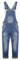 KIDSCOOL SPACE Salopette di jeans per bambina, abbigliamento da lavoro in jeans slim lavato per bambini piccoli, blu intenso, 9-10 anni