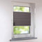 Plissee 75 x 140 cm DUETTE silber-grau/braun Verdunkelung Wabenplissee verspannt Klemmfix ohne Bohren Faltrollo Raffrollo für Fenster und Türen