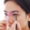 WOO GIRL Pochoir à sourcils pour débutants, réutilisable, pour 3 minutes de maquillage (violet)