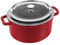 Staub Cast Iron 4-qt Round Cocotte with Glass Lid - Cherry