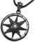 Acier Inoxydable Noir Marin Roue Boussole Collier Pendentif Homme Femme - avec 75CM Chaîne de Boule