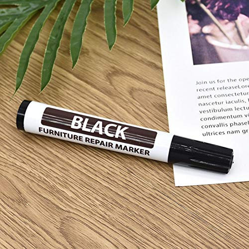 Faderr Furniture Touch Up Pen Marker Repair Wood Floor Cabinet Laminate Scratches Furniture Marker Magic Scratch Cover Touch up Pens Repair(Black)