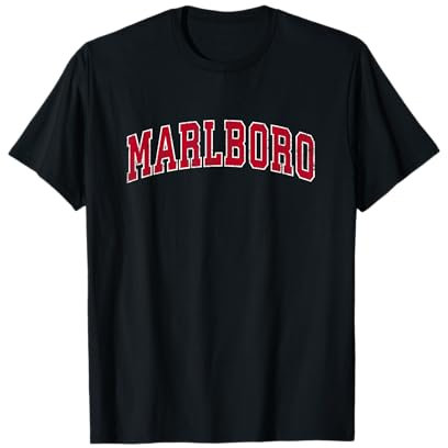 Marlboro New Jersey NJ Vintage Sports Design rot T-Shirt