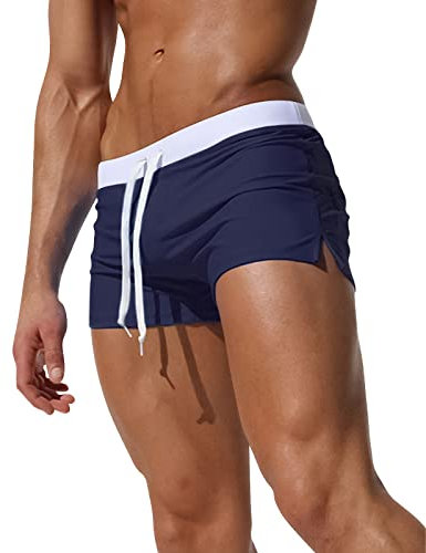 Adorel Bañador Natacion Hombre Pantalones Cortos Surf Boxer Armada XL