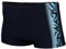 Aquarti Maillot de Bain avec Rayures Shorts de Natation pour Homme, 13717C Noir/Bleu, 5XL