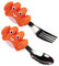 Baby Utensilien Löffel Gabel Set Kleinkinder Fütterung Lernlöffel und Gabel, 2PCS Silikon und Edelstahl Besteckset,BPA-frei Easy Grip Hitzebeständige Babylöffel für Babys über 12 Monate