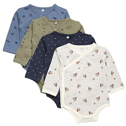 PIPPI Unisex Baby Body Wrap AO-printed (4-pack) Formender Body, 62