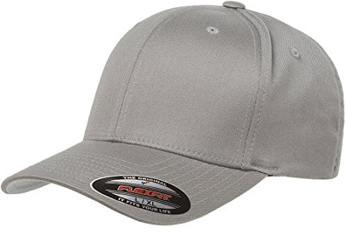 Flexfit Men's Athletic Baseball Fitted Cap, Gray, XX-Large