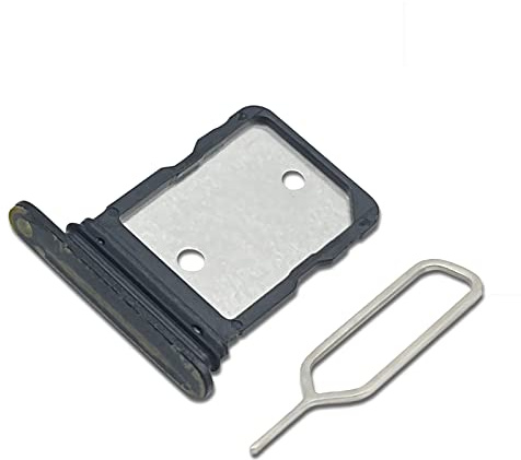 Eonpam Dual SIM Karte Rahmen für Google pixel 6 Card Tray SIM Kartenhalter Slot Schlitten Halter + SIM Pin(Schwarz)