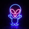 Alien blau Neonlicht LED Neon Schild Licht Lampe Kunst Party Wand Dekoration Weihnachten Nachtlicht Gaming Setup Streamer Hintergrund Beleuchtung dekorative Wandleuchte Astronaut Space Marsmännchen