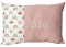 Geburtskissen Taufkissen mit Namen bestickt Waffelpique Rosa mit Regenbögen Geschenk zur Geburt Taufe 25x40cm