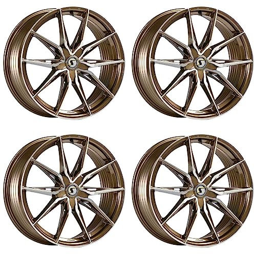 4x Schmidt Felgen TwentyOne 9.5Jx20 ET51 5x112 BronzeBrushed kompatibel mit Mercedes-Benz C-Klasse W205, V-Klasse 3 / Vito 3 Typ 447