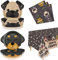 PIXHOTUL Hundeparty-Dekorationen, Teller in Hundeform, 61 Stück, Partyzubehör für Hunde und Kinder, inklusive Hundeteller, Let's Pawty Tischdecke, Servietten, für 20 Gäste