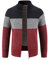 OlyljpinZ Uomo Cardigan Giacca Maglia Pieno Zip Isolamento Pullover Lana Stand Collare Cappotto Invernale Color Block in Pile Maglione a Manica Lunga
