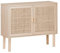 Alice's Home - Buffet en décor Bois et cannage - Camargue - 2 Portes. Buffet Bas. 80x30x68cm