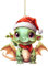 Weihnachtsdeko Anhänger Baby Drache Anhänger Weihnachten 2D Acryl Lustige Weihnachtskugel Katze Cute Deko Christmas Ornaments Tree Decorations Weihnachtsbaum Schmukdeko
