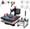 CREWORKS 15x15 Heat Press Machine, 8 in 1 360 Degree Swing Away Heat Press with Digital Control, 38x38cm Multipurpose T Shirt Press Machine with Dual Heating Tubes for Mug Hat Plate Cap
