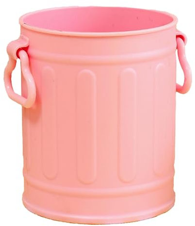 Yosoo Health Gear Plastic Pen Holder, Round Pencil Pot Desk Organiser Cute Large Capacity Makeup Storage Stationary Desk Tidy Organiser Container for Home School Office (Pink)