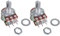 Janasiba 2 Stücke Silber Metall B50K 50 Karat Ohm 6-Pin Dual Trim Potentiometer 3,8 x 2,8 x 1,7 cm