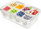 Les-Theresa Food Storage Containers With Handles, Divided Serving Tray With Lid for Fridge, Fruit and Vegetable Fresh Container (8)