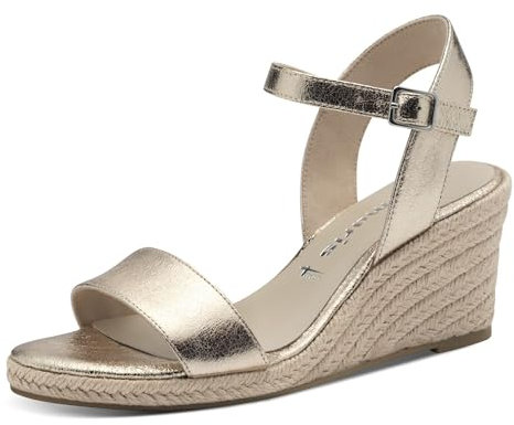 Tamaris Femme 1-28300-42 Sandales, Doré Clair, 41 EU