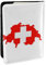 GaxfjRu Reisepasshülle aus Leder mit Schweizer Flagge, wasserdicht, Reisebrieftasche, Reisepasshülle für Damen und Herren, Schwarz , Einheitsgröße