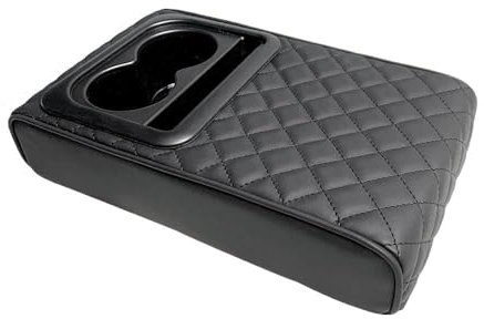 Apoyabrazos para coche Almohada Reposabrazos Consola Central Coche Portavasos Espuma Viscoelástica Cojín Reposabrazos Coche Soporte Teléfono Bolsa Almacenamiento Mayoría