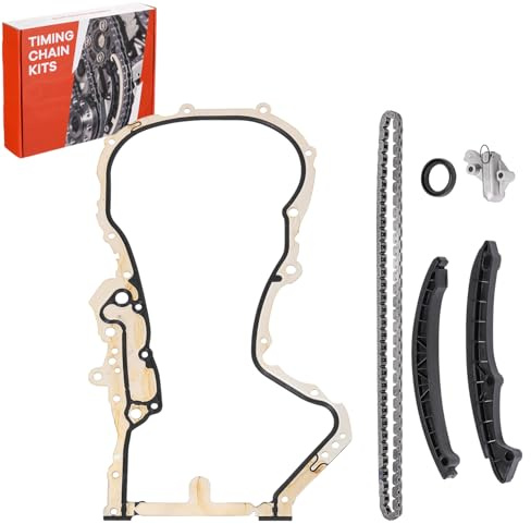 ISINEVER Steuerkettensatz Steuerkette Kompatibel mit Audi A1 A3 Für Seat Alhambra Altea Ibiza IV Leon Toledo IV Für Skoda Fabia II Octavia II Für VW CC Golf VI Jetta III Polo 03C109507AH