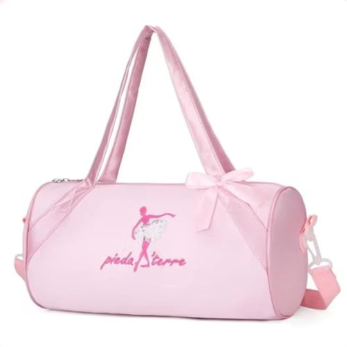 Prinzessin Tanztasche Balletttasche Umhängetasche Sporttasche Tasche Farbe Pink Geschenk Dance Gymfür Mädchen,Rosa