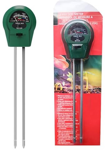 Testeur Humidité Plante, 3 en 1 Humidité/Fertilité/Ph Metre Hygrometre Phmetre Capteur Humidité pour Plante Jardin Pelouse Ferme Intérieur et Extérieur (Pas Besoin De Batterie)