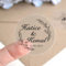 Autocollants ronds transparents personnalisés, autocollants de logo d'entreprise transparents personnalisés, étiquettes de décalcomanie de mariage, 100 pièces par lot