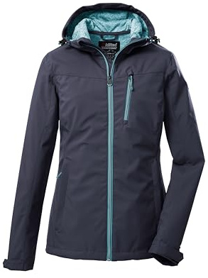 killtec Damen Softshelljacke/Outdoorjacke mit Kapuze KOS 89 WMN SFTSHLL JCKT, nachtblau, 50, 39138-000