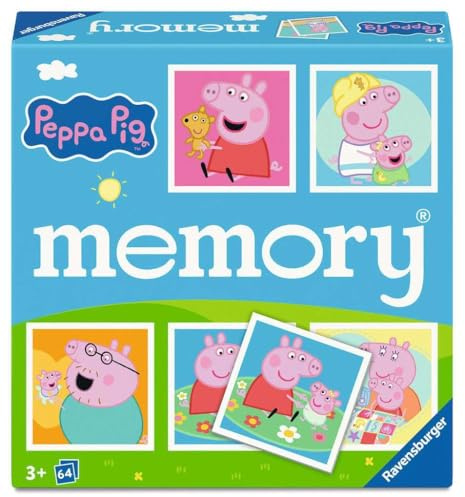 Ravensburger 25086 Memory® Peppa Pig - Der weltbekannte Gedächtnisspiele-Klassiker für 2-8 Kinder ab 3 Jahren