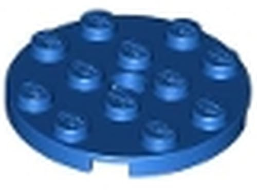 LEGO Plate, Round 4 x 4 with Hole, Part 60474 (Blue, 2, count)