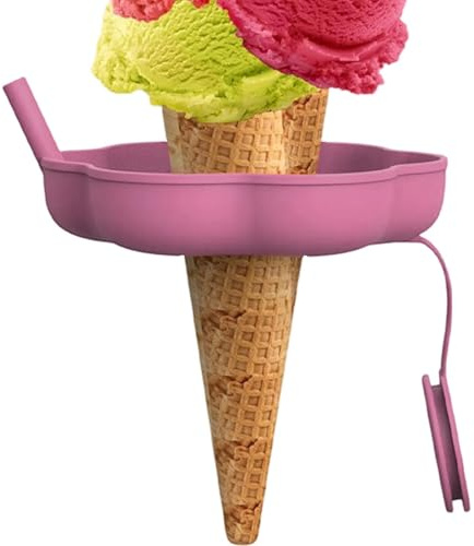 Porte-Glace | Manchon Anti-Gouttes en Silicone avec Support | Manchons pour sucettes glacées avec paille,Réutilisable pour les journées chaudes d'été desserts yaourts faits maison