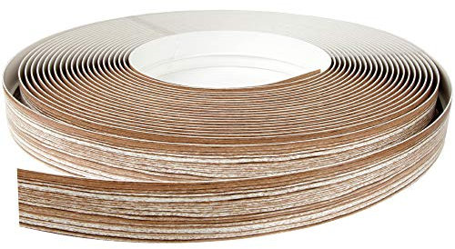 Bestlivings Blende für Gardinenschiene 800cm in Teak Optik, Kunststoffblende für Vorhangschiene mit Innenlauf, zum aufschieben auf Innenlaufschienen