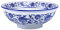 Cabilock Cuencos de sopa de porcelana azul y blanca china Jingdezhen Ramen fideos Udon pasta sopa Donburi ensalada Frutero Cuenco de servir alimentos 7 pulgadas
