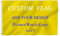Drapeau national personnalisé pour bannière extérieure personnalisée avec œillets en laiton (90x150 cm, Rectangle)