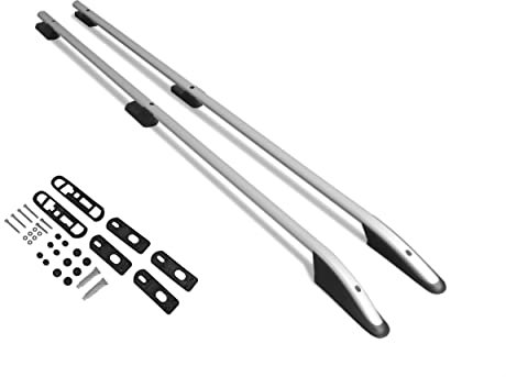 Chromemaster Dachreling Dachträger | Kompatibel mit Ford Transit Custom 2012-2023 L1 Short; Zur Befestigung der Dachgepäckträger, Dachboxen oder Dachfahrradträger | Robuste Konstruktion aus Aluminium