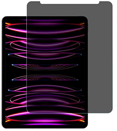 LanQii Privacy Pellicola Protettiva Compatibile con iPad Pro 12,9 Pollici (2022/2021/2020/2018), PET Anti-Spia Protezione Schermo Senza Bolle Anti Graffio per iPad Pro 12,9 6a/5a/4a/3a Generazione