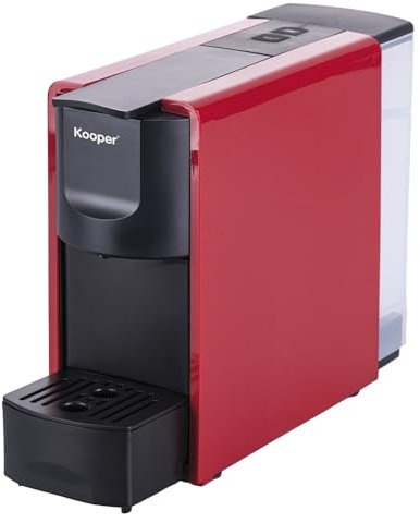 Kooper Macchina caffè espresso 960 / 1140 Watt Capsule colore Rosso - 5913669