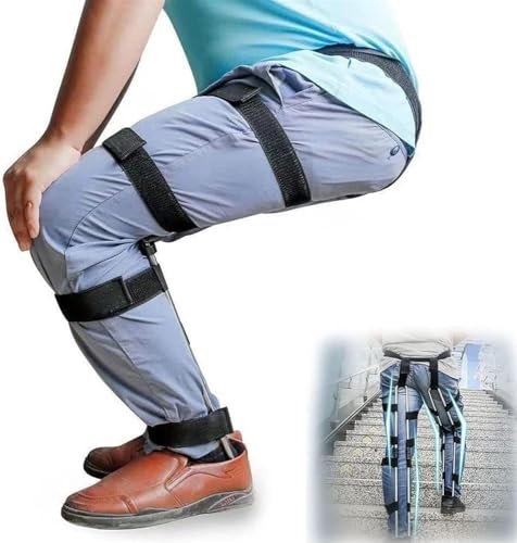 Tragbarer Stuhl mit Exoskelett-Schwebesitz, zusammenklappbarer, tragbarer Angelsitz, leichter Stuhl, unsichtbarer Stuhl mit tragbarem Exoskelett, tragbarer Sitz for Menschen, überall einsetzbarer Camp