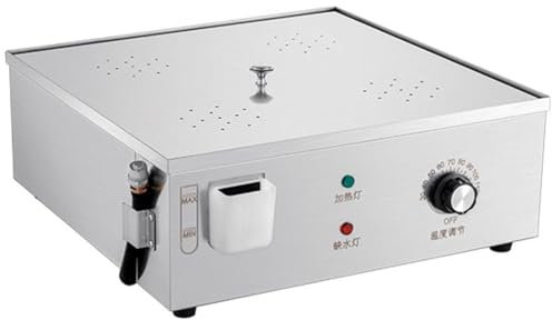 KJZQXYX Electric Steamed Buns Machine, Four-Hole Stainless Steel Food Steamer, 30-110℃ Temperature, Dry Boiling Alarm (Silver)