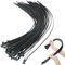 KISUOMAOYI Cable Ties Black, 50 Pack Reusable Cable tie, Heavy Duty Cable Tie 18 inch Long, 450mm x 4.8mm with UV Resistant Nylon Plastic Self-Locking Zip Ties for Home Workshop Garden Office (Black)