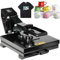 ylpddmm Máquina de Prensa en Calor, Maquina de Sublimación 38X38CM con Pantalla LED, Control Digital Inteligente para Camisetas, Bolsas, Alfombrillas de Ratón, DIY