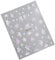 FUXIU Flower Nails Art Stickers 5D Embossed Floral Nail Decals Nail Stickers Multicolor