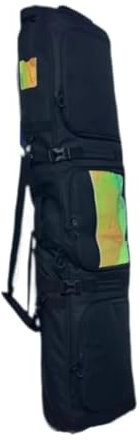 SRKATI Skitasche Skitasche, Snowboardtasche mit Rollen, längenverstellbar, mit Griff für Flugreisen Snowboard Bag(2in Black)