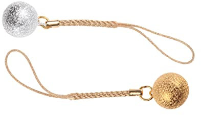 MAGICLULU 1 Satz Japanischer Glockenanhänger Silberne Glocke Handtaschenanhänger Telefon Bezaubert Glocke Glocken Für Das Handwerk Handy-Dekorationen Runde Glocke Zubehör Rucksackzauber 2st