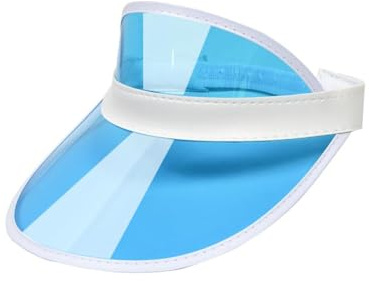 Bismaa Unisex Womens 80s Neon Sun Visor - Adults Retro Golf Visor Hat for Sports Fancy Dress UK